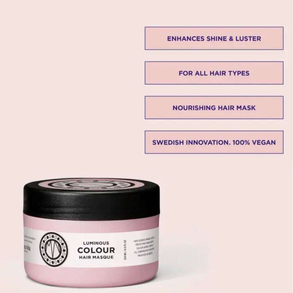 Maria Nila Luminous Colour Hair Masque.